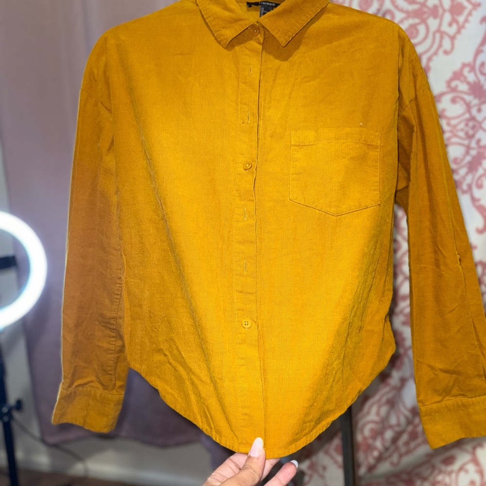 Forever 21 Mustard A-Line Skirt